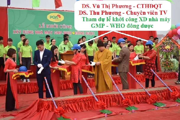 DS Thu Phương - tham gia lễ khởi công xây dựng nhà máy đạt tiêu chuẩn quốc tế GMP - WHO